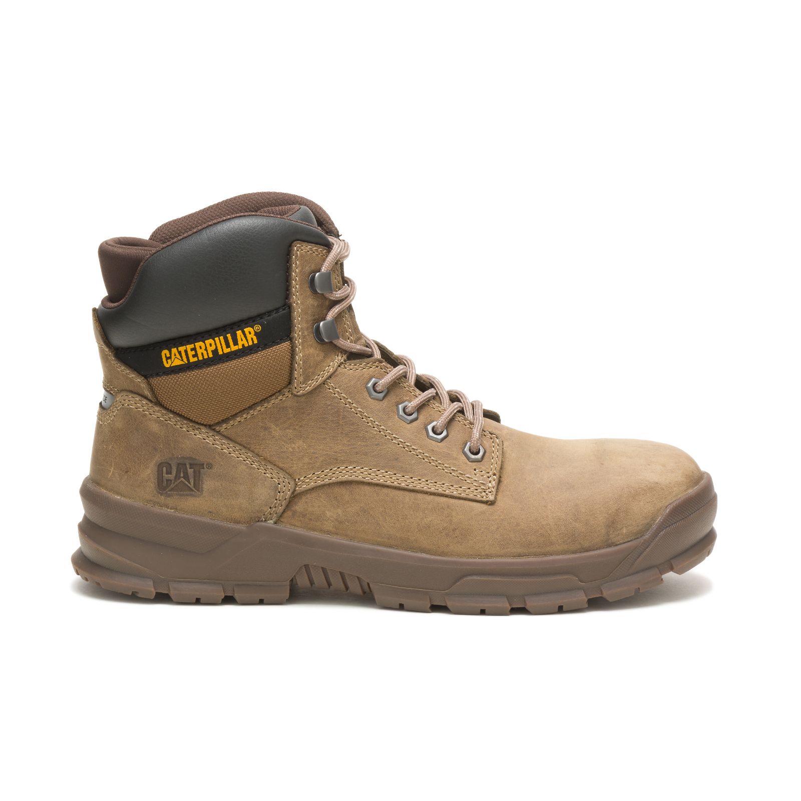 Caterpillar Men's Mobilize Alloy Toe Work Boots Khaki CAT-85619